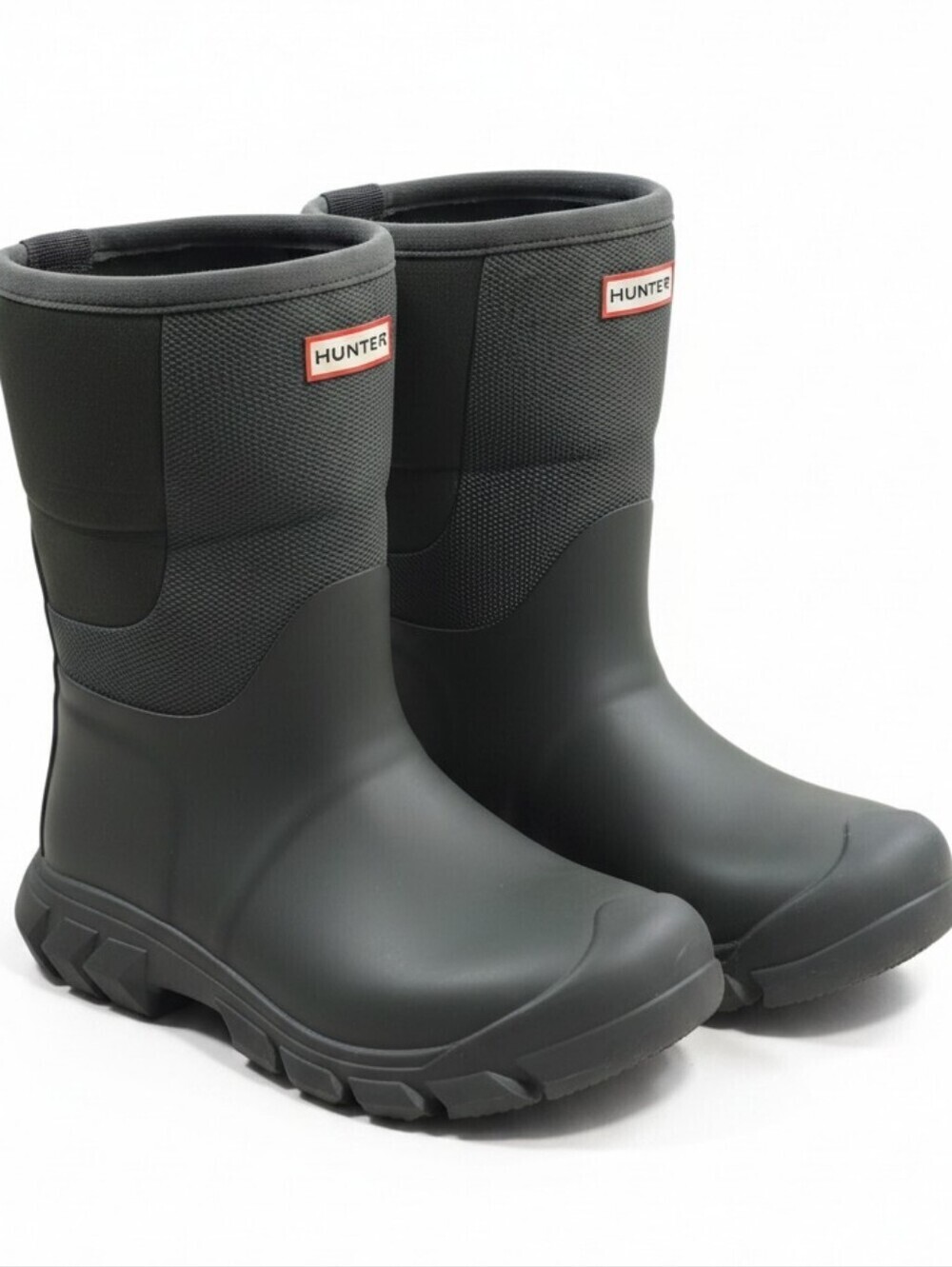Hunter Kids Neoprene Hybrid Waterproof Rain Snow Boots Olive Green US 1